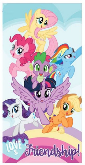 Ręcznik dziecięcy kąpielowy licencyjny 70x140 Pony wzór 77