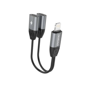 Dudao adapter słuchawkowy przejściówka ze złącza Lightning na 2x Lightning