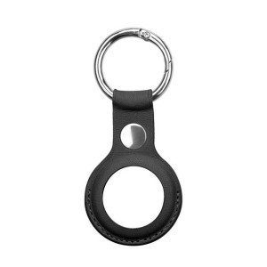 Skórzane etui brelok zawieszka case do lokalizatora Apple AirTag czarny