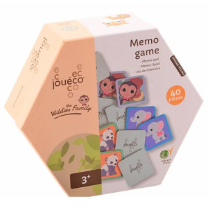 Joueco Gra pamięciowa MEMO The wildies Family