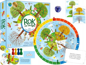 ADAMIGO Edukacyjna Planszowa Gra ROK NA OKRĄGŁO 3+