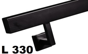 Poręcz ścienna schodowa 330cm, kwadrat 40x40mm kolor: czarna, biała, grafit