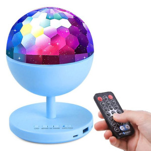 Głośnik Kula Dyskotekowa Bluetooth + Pilot niebieski
