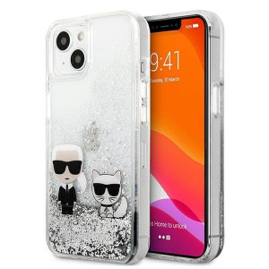 Karl Lagerfeld KLHCP13MGKCS 13 6,1" srebrny/silver hardcase Liquid Glitter