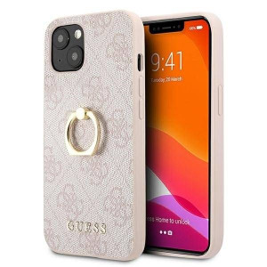 Guess GUHCP13S4GMRPI iPhone 13 mini 5,4" różowy/pink hardcase 4G with ring