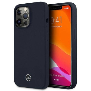 Mercedes MEHCP13LSILNA iPhone 13 Pro / 13 6,1" granatowy/navy hardcase Sili