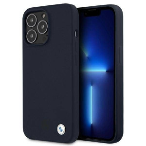 Etui BMW BMHCP13LSILNA iPhone 13 Pro / 13 6,1" granatowy/navy hardcase Sili