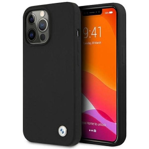Etui BMW BMHCP13XSILBK iPhone 13 Pro Max 6,7" czarny/black hardcase Silicon