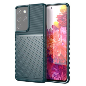 Etui Thunder Case Elastyczne Pancerne do Samsung Galaxy S21 Ultra 5G zielon