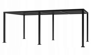 Pergola aluminiowa altana tarasowa 600x400 Antracyt RAL7016