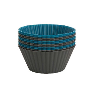 Komplet 6 foremek do pieczenia babeczek i muffinek silikonowe