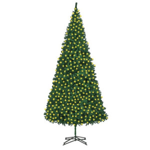 Sztuczna choinka z lampkami LED, 500 cm, zielona