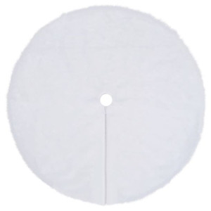 Osłona pod choinkę, biała, 122 cm, sztuczne futro