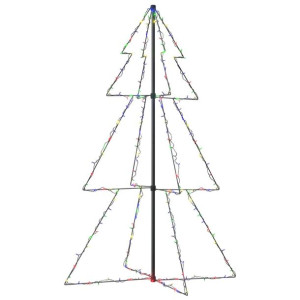 Ozdoba świąteczna w kształcie choinki, 200 LED, 98x150 cm