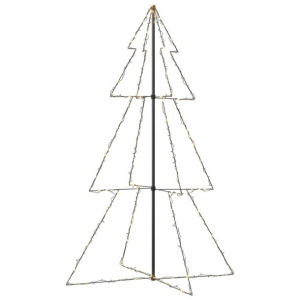Ozdoba świąteczna w kształcie choinki, 240 LED, 118x180 cm