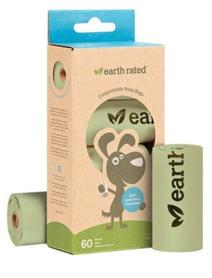 Woreczki Earth Rated ECO 4 x 15szt woreczków kompostowalnych - do zbierania