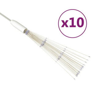 Ogrodowe lampki fajerwerkowe 10 szt., niebieskie, 50cm, 1400LED