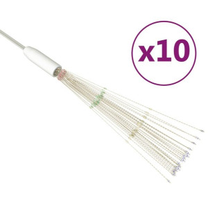 Ogrodowe lampki fajerwerkowe 10 szt., kolorowe, 50 cm, 1400 LED