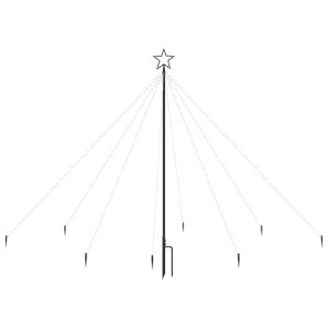 Choinka z lampek ułożonych w wodospad, 400 diod LED, 2,5 m