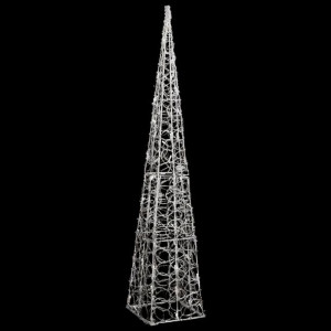 Stożek dekoracyjny, akrylowy, zimne białe LED, 120 cm