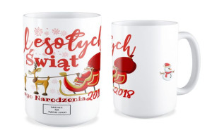 Kubek Świąteczny z Logo Twojej Firmy Wesołych Świąt Bożego Narodzenia