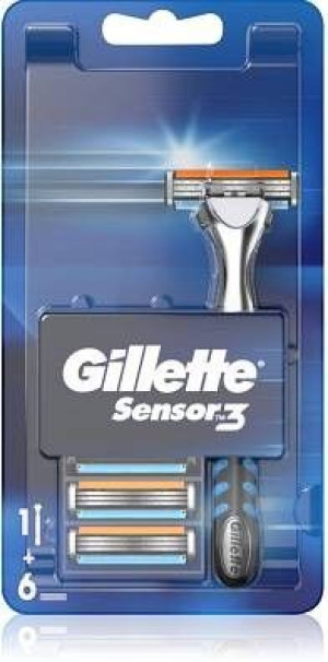 Gillette Maszynka Do Golenia Sensor3 + 6 Wkładów