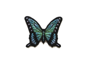 Haftowana Naszywka na ubrania pastelowy motyl