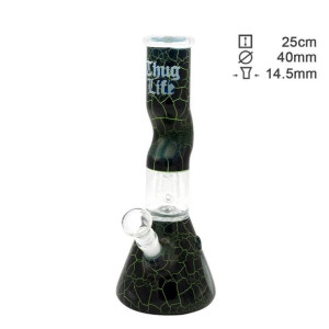 Bongo z filtracją Thug Life Beaker wys. 25 cm szlif 14.5 mm