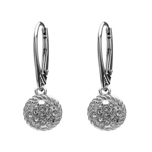 Kolczyki z Swarovski Elements rodowane