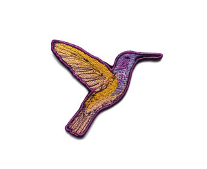 Haftowana Naszywka na ubranie Summer Hummingbird