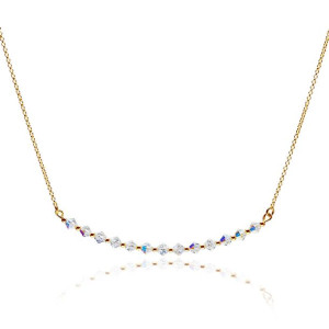 Naszyjnik z Swarovski Elements pozłacany