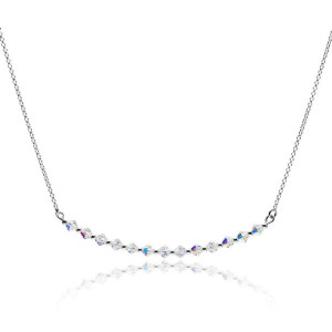 Naszyjnik z Swarovski Elements srebrny
