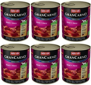 ANIMONDA GranCarno Adult Dog smak: Wołowina i serca 6 x 800g