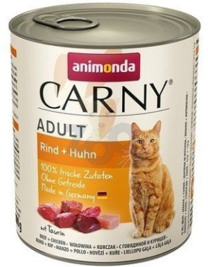 ANIMONDA Cat Carny Adult smak: wołowina i kurczak 6x800g
