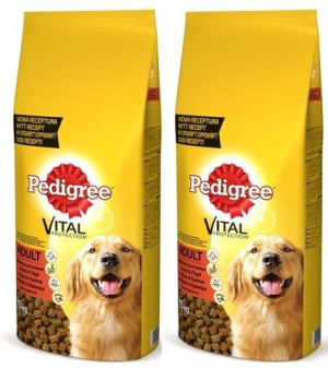 PEDIGREE Adult 2x15kg (średnie rasy) - sucha karma dla psów z wołowiną i dr