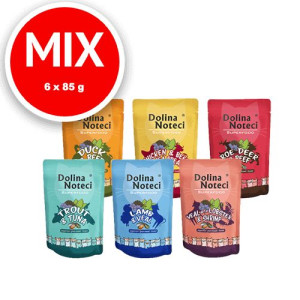 DOLINA NOTECI Superfood dla kota mix smaków 6x85g