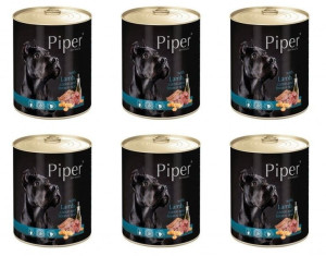 DOLINA NOTECI Piper dla psa jagnięcina z marchewką 6x800g