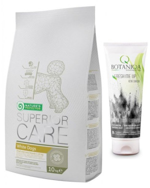 NATURES PROTECTION Superior Care Small Mini White Dogs Adult 10kg + BOTANIQ