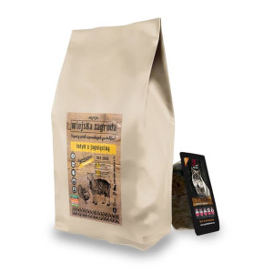 Wiejska Zagroda Indyk z Jagnięciną 20kg + ALPHA SPIRIT MULTIPROTEIN Dog Foo
