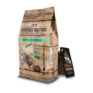 Wiejska Zagroda Indyk z Królikiem 9kg (małe rasy) + ALPHA SPIRIT MULTIPROTE