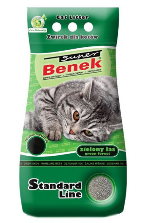 SUPER BENEK Żwirek Zielony Las 5l