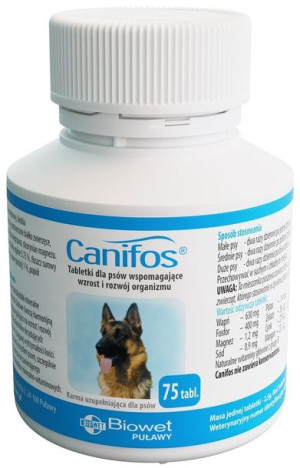 BIOWET Canifos - odżywka mineralno-witaminowa 75 tabl.
