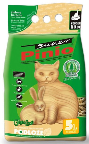 SUPER PINIO Żwirek Zielona Herbata 5L