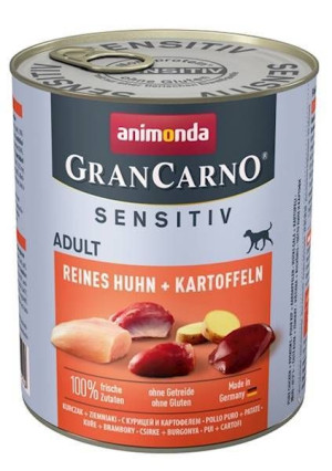 ANIMONDA GranCarno Sensitiv  Adult Dog smak: Kurczak + ziemniaki 800g