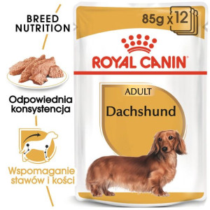 ROYAL CANIN Dachshund 12x85g karma mokra - pasztet, dla psów dorosłych rasy