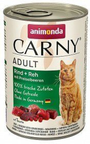 ANIMONDA Cat Carny Adult smak: sarna i borówka 400g