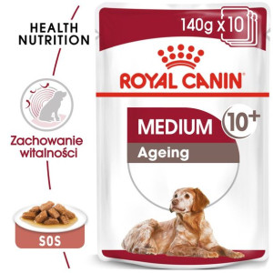 ROYAL CANIN Medium Ageing 10+ 10x140g karma mokra w sosie dla psów dojrzały