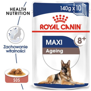 ROYAL CANIN Maxi Ageing 8+ 10x140g karma mokra w sosie dla psów dojrzałych