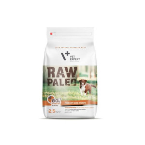 Vetexpert RAW PALEO TURKEY PUPPY MEDIUM 2,5KG