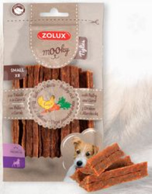 ZOLUX Przysmak MOOKY Premium Tiglies drób i marchewka S x 8szt